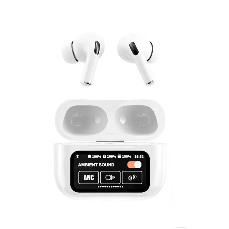 Airpods A9 ENC Touch Screen - White