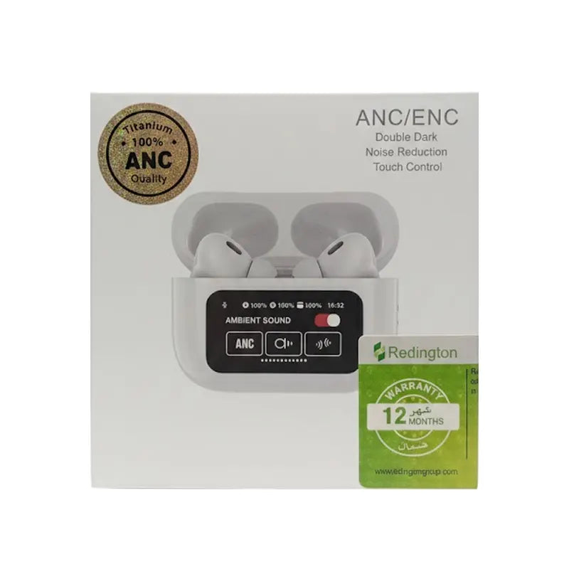 Airpods A9 ENC Touch Screen - White