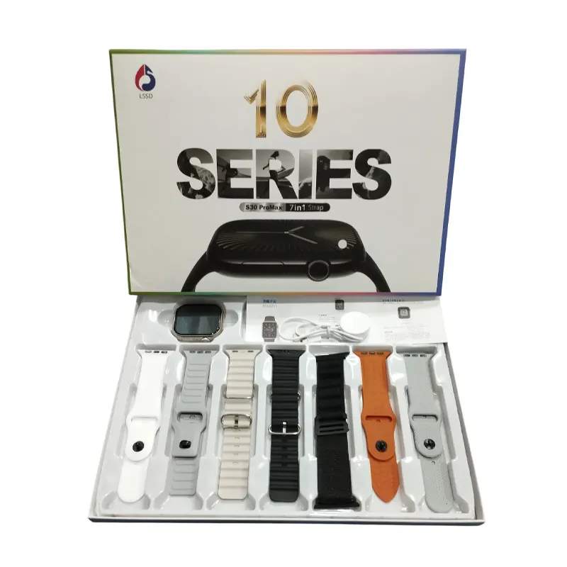 Series 10 (S30 Pro Max) Smart Watch 7 Straps